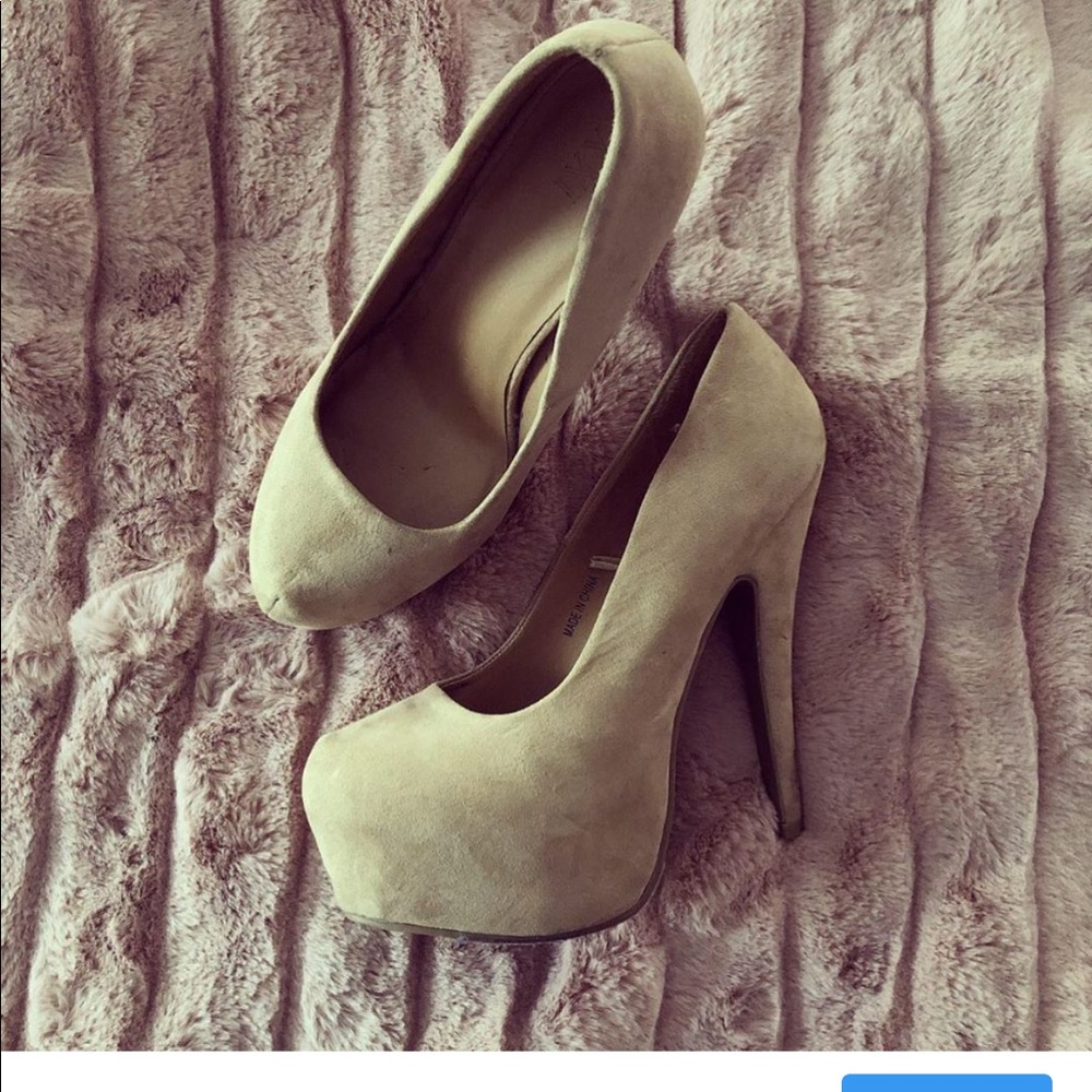Taupe colored heels